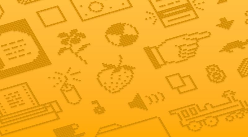 macOS Sequoia Wallpaper Orange icons