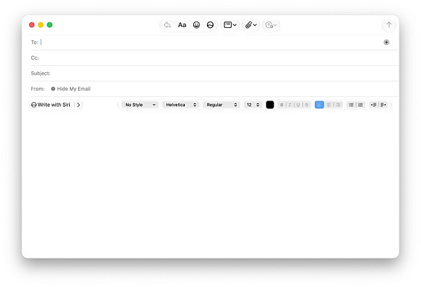 У бета-версії macOS 27 оновили вікно створення листа в Mail під Siri AI