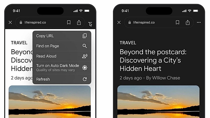 Додаток Google Пошук для iOS тепер підтримує автоматичний темний режим