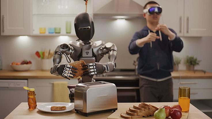 Nvidia використовує Apple Vision Pro для керування роботами-гуманоїдами