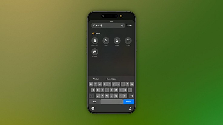 Rivian додає підтримку віджетів Центру керування в iOS 18