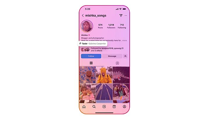Instagram запровадив функцію "Пісня на профілі" у стилі Myspace