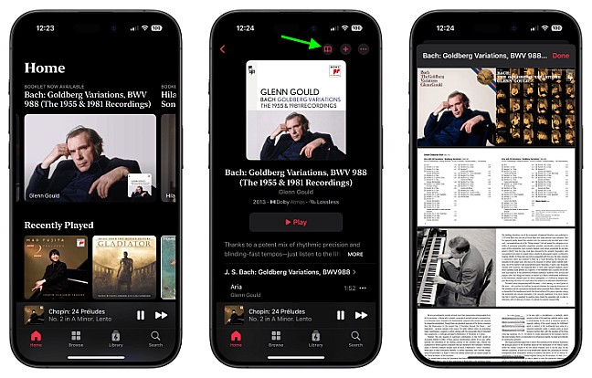Apple Music Classical 2.0 додає тисячі повних буклетів альбомів