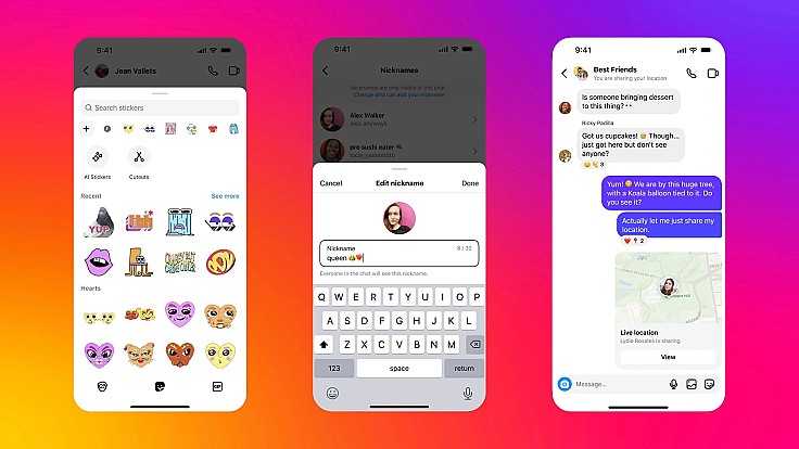 Instagram додає можливість ділитися живою локацією в особистих повідомленнях