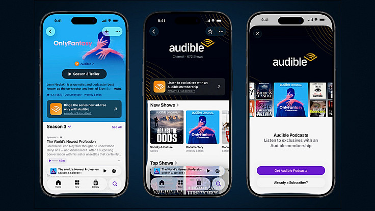 Audible запустила підключену підписку для Apple Podcasts