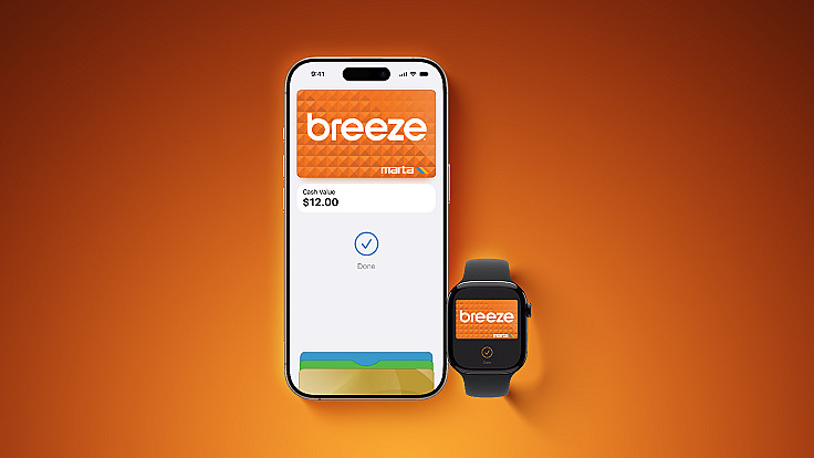 Транспортну картку MARTA Breeze в Атланті додали до Apple Wallet